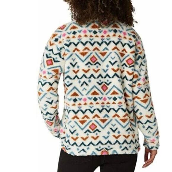 Eddie Bauer Quest Plush Quarter Zip Cozy Fleece Pullover Jacket XXL Aztec - Picture 2 of 14